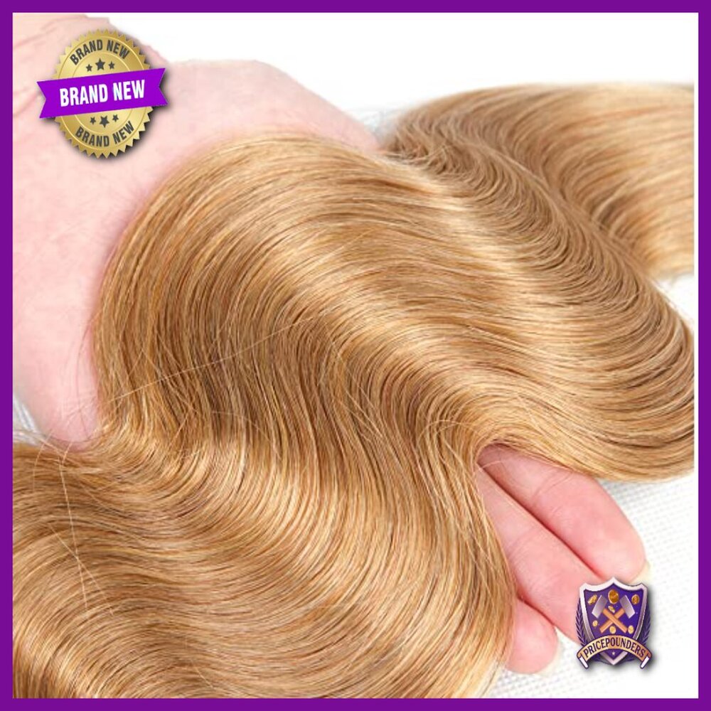 Brazilian Virgin Human Hair Extensions Body Wave Bundles 24 Inch - Picture 5 of 6